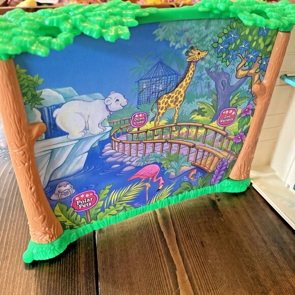 Vintage 1993 Littlest Pet Shop Zoo Playset w/ Zebra set & accessories LPS Kenner - Picture 11 of 15
